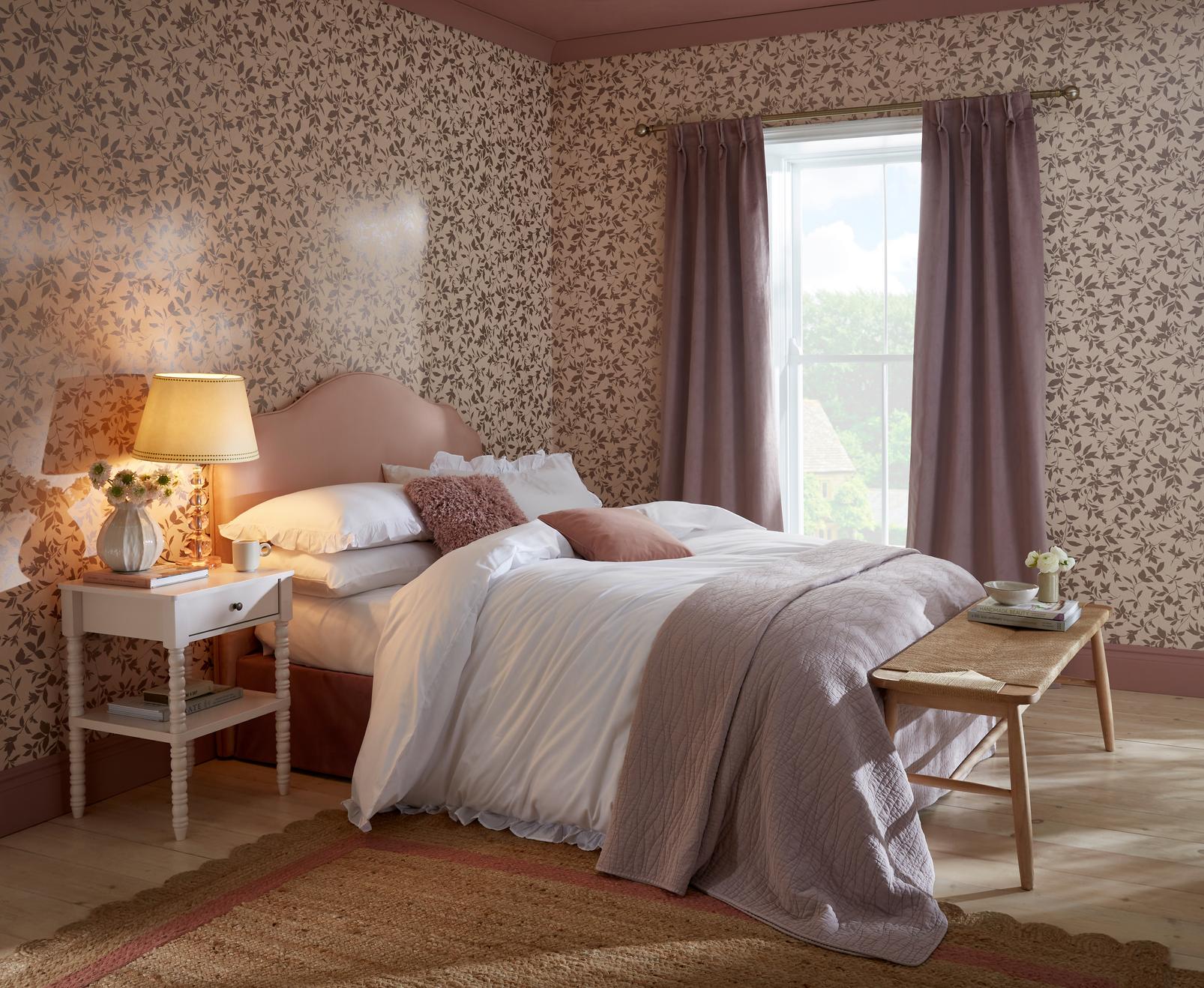 Midsummer Whispering Rose Wallpaper