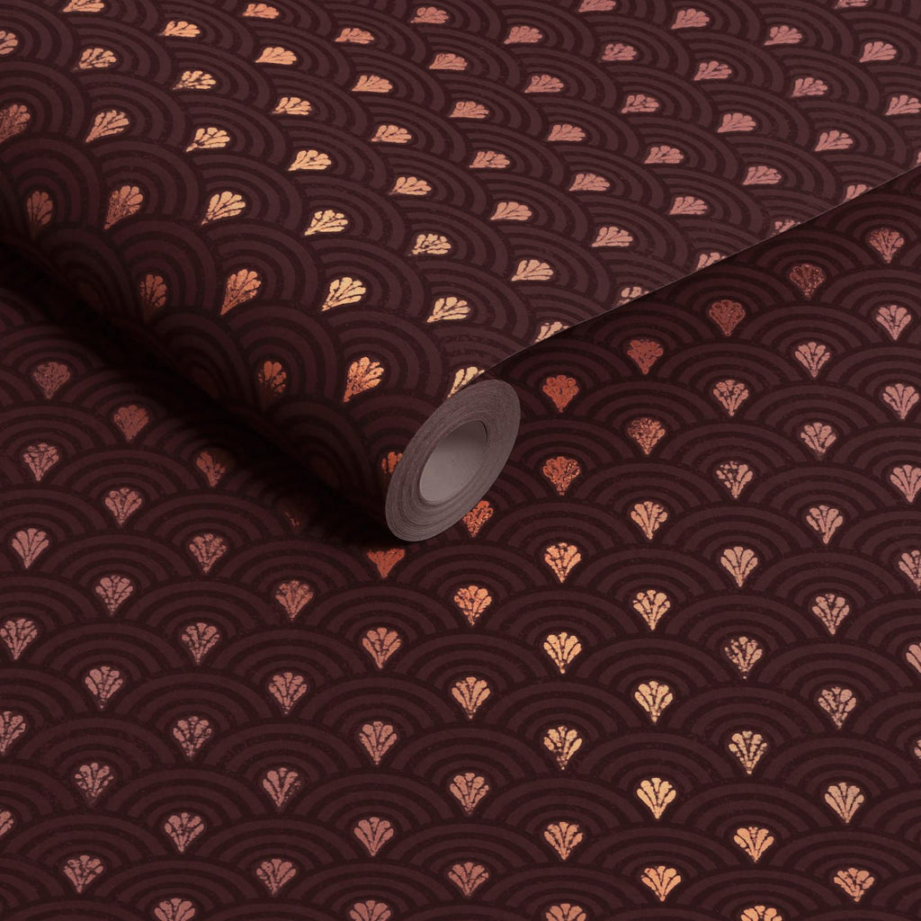 Nouveau Divine Damson Wallpaper