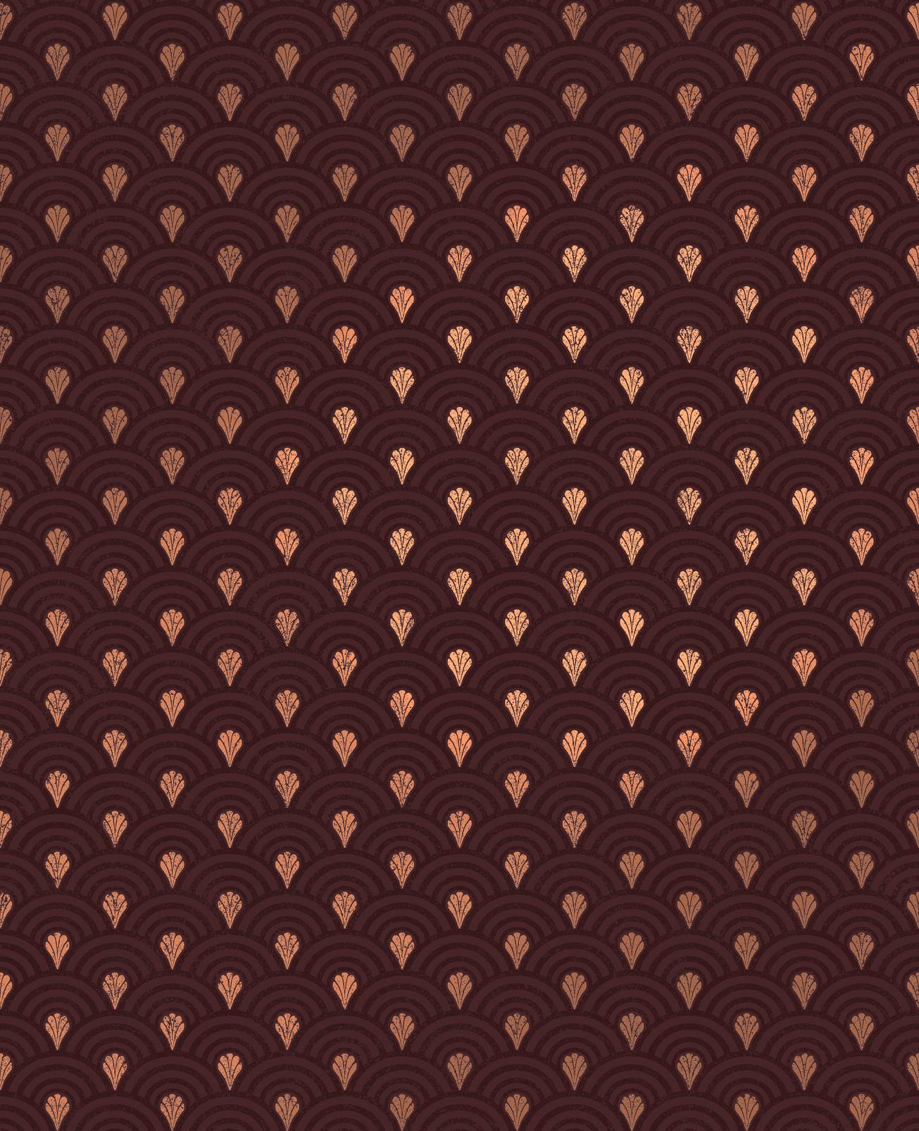 Nouveau Divine Damson Wallpaper