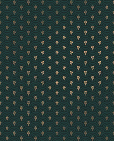 Nouveau Petrol Wallpaper