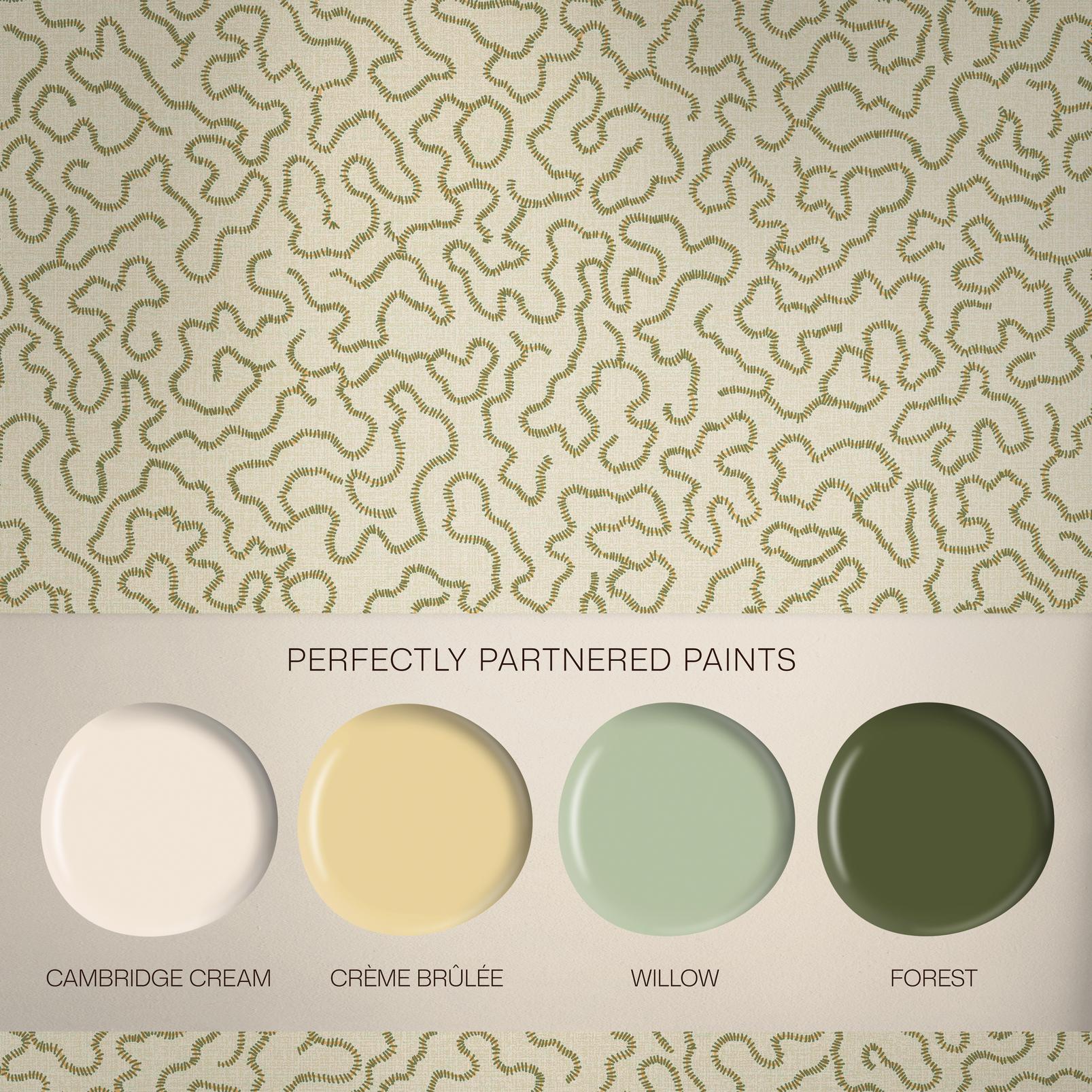 Watery Lane Linen Wallpaper