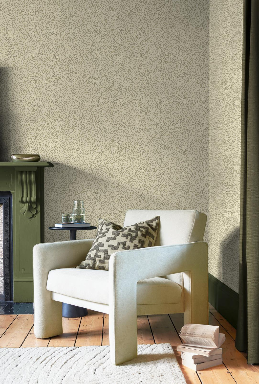 Watery Lane Linen Wallpaper