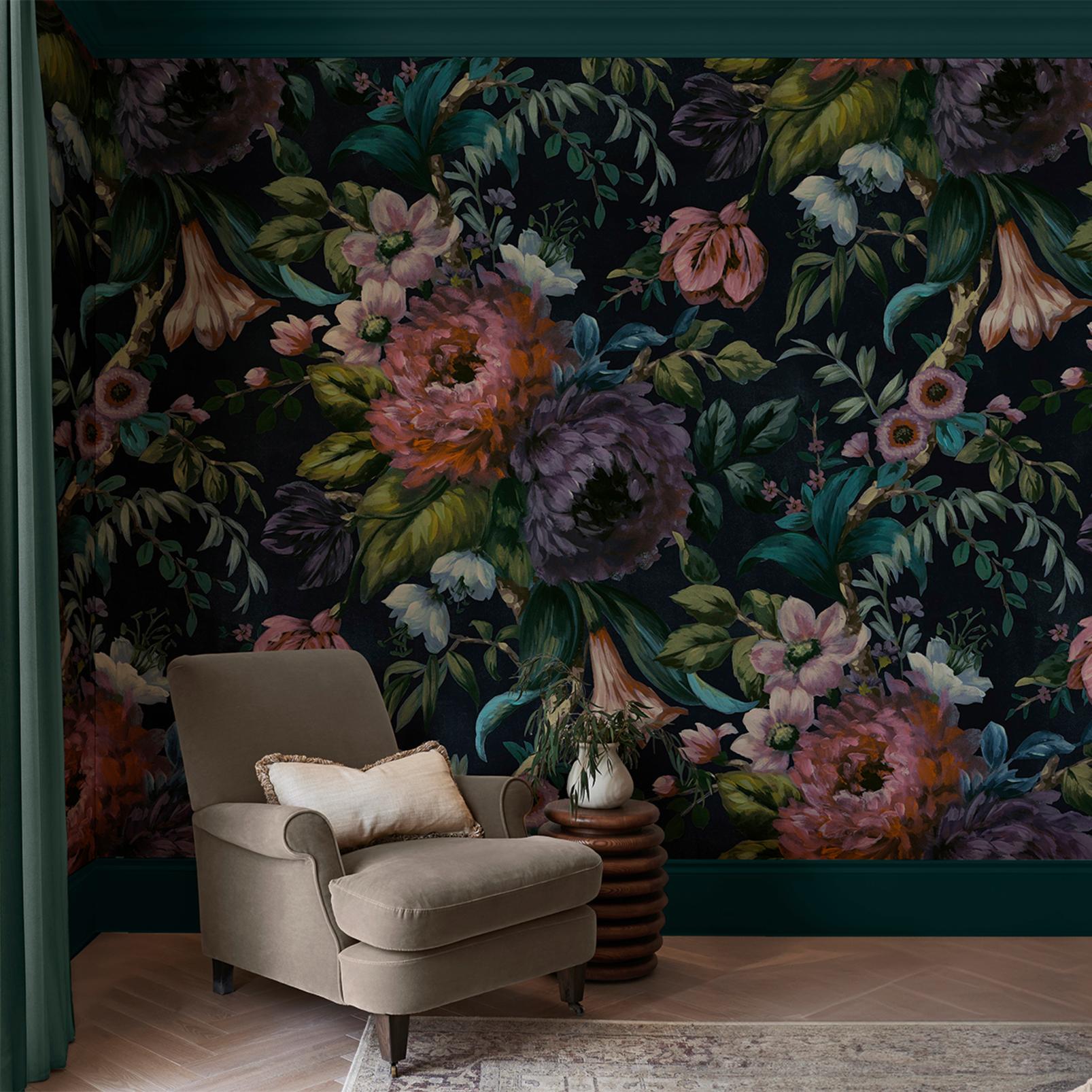 Verdure Noir Bespoke Mural