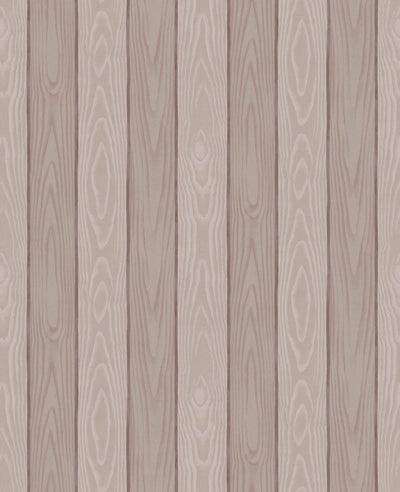 Kate Berry Moire Faux Bois Clay Wallpaper