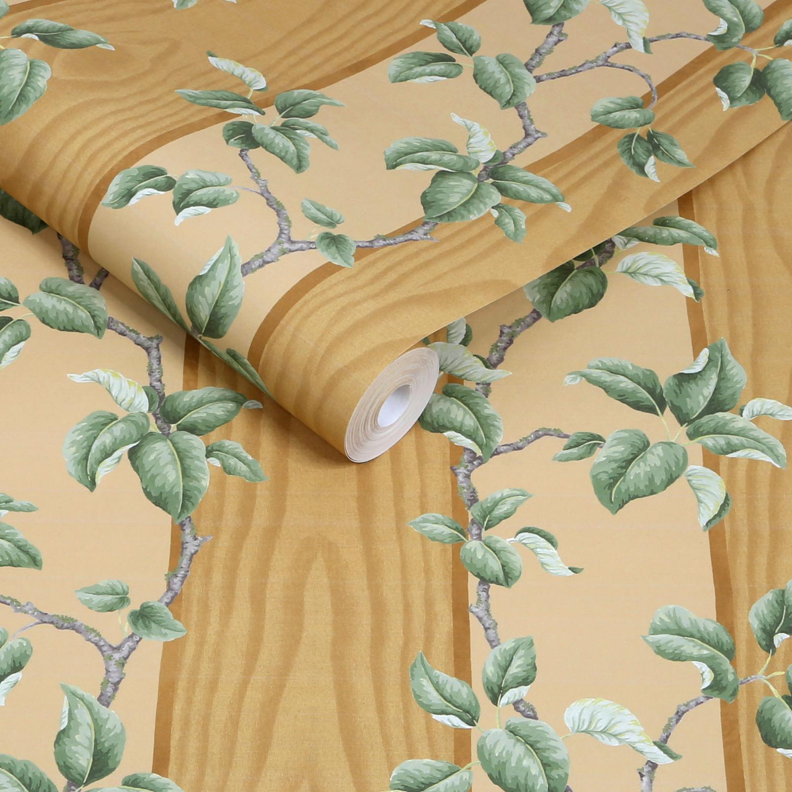 Kate Berry Climbing Branches Gold Wallpaper