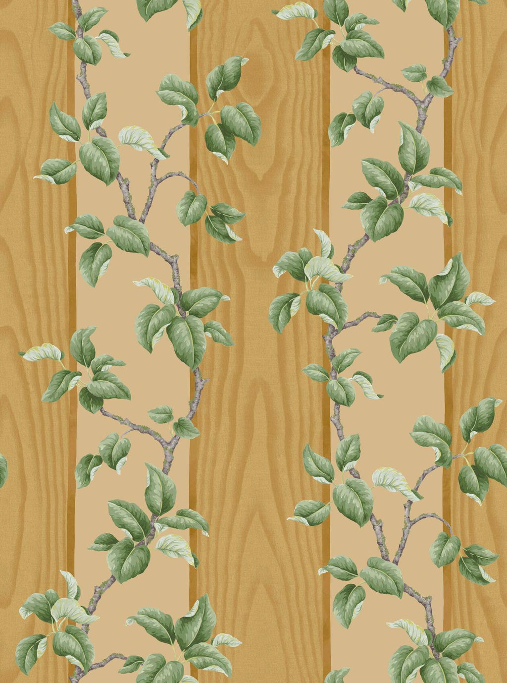 Kate Berry Climbing Branches Gold Wallpaper