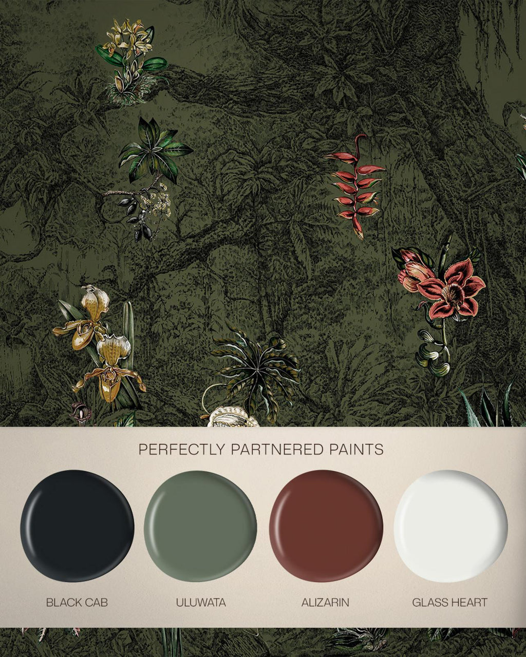 Whispering Tropics Forest Panoramic Bespoke Mural