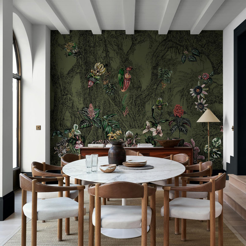 Whispering Tropics Forest Panoramic Bespoke Mural