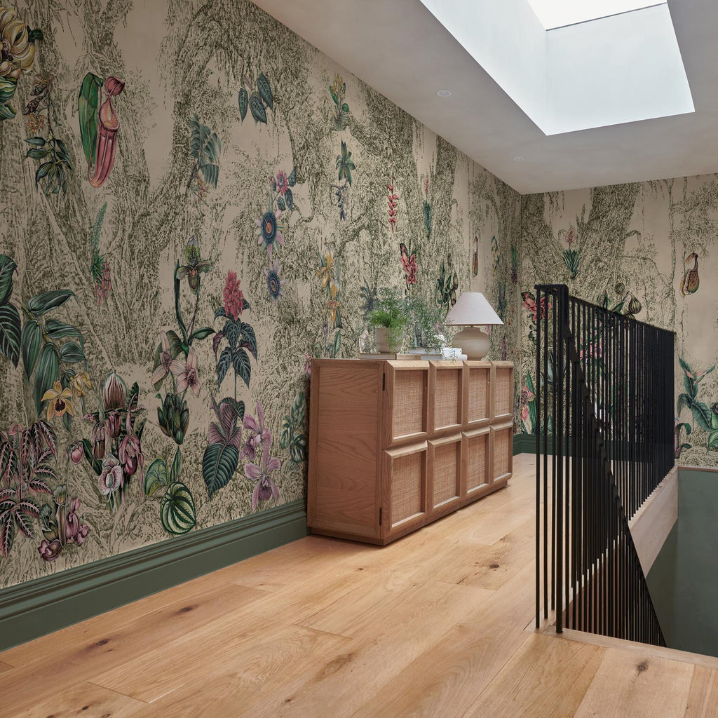 Whispering Tropics Willow Panoramic Bespoke Mural