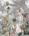 Whispering Tropics Ivory Panoramic Bespoke Mural