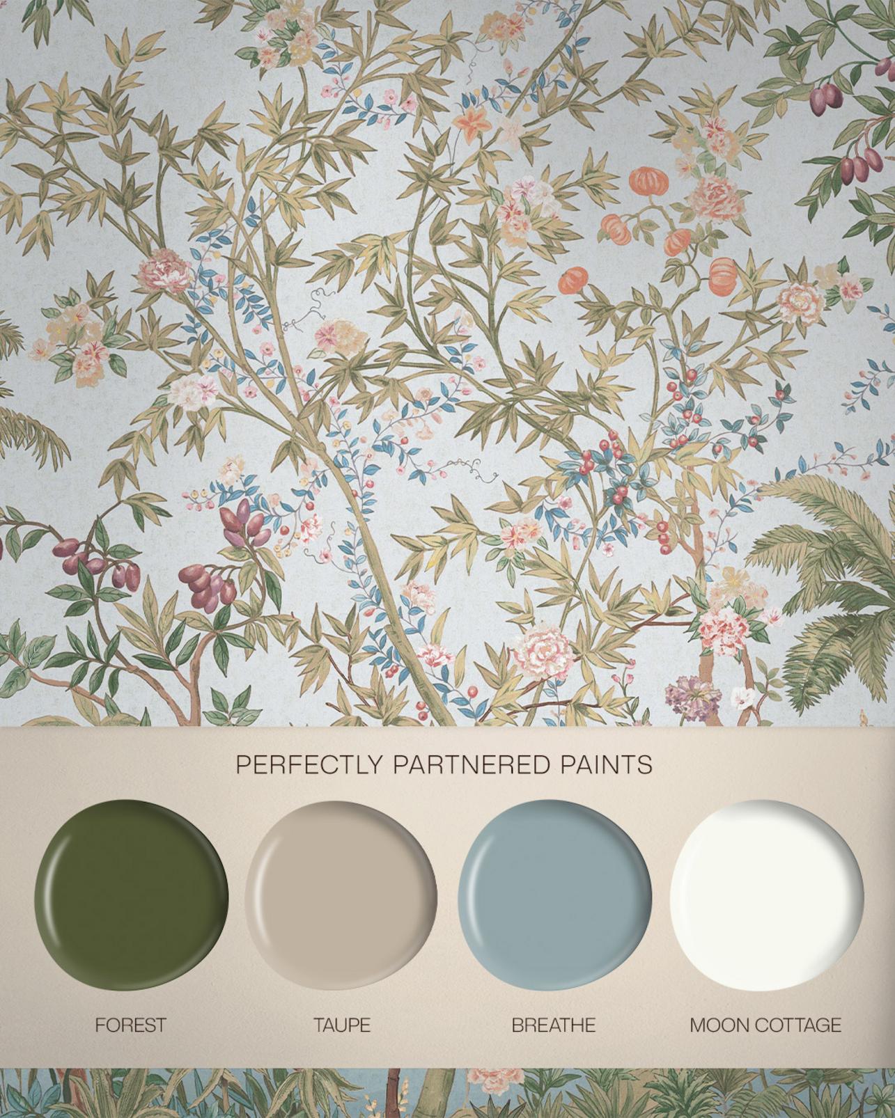 Azure Arboretum Sky Bespoke Mural