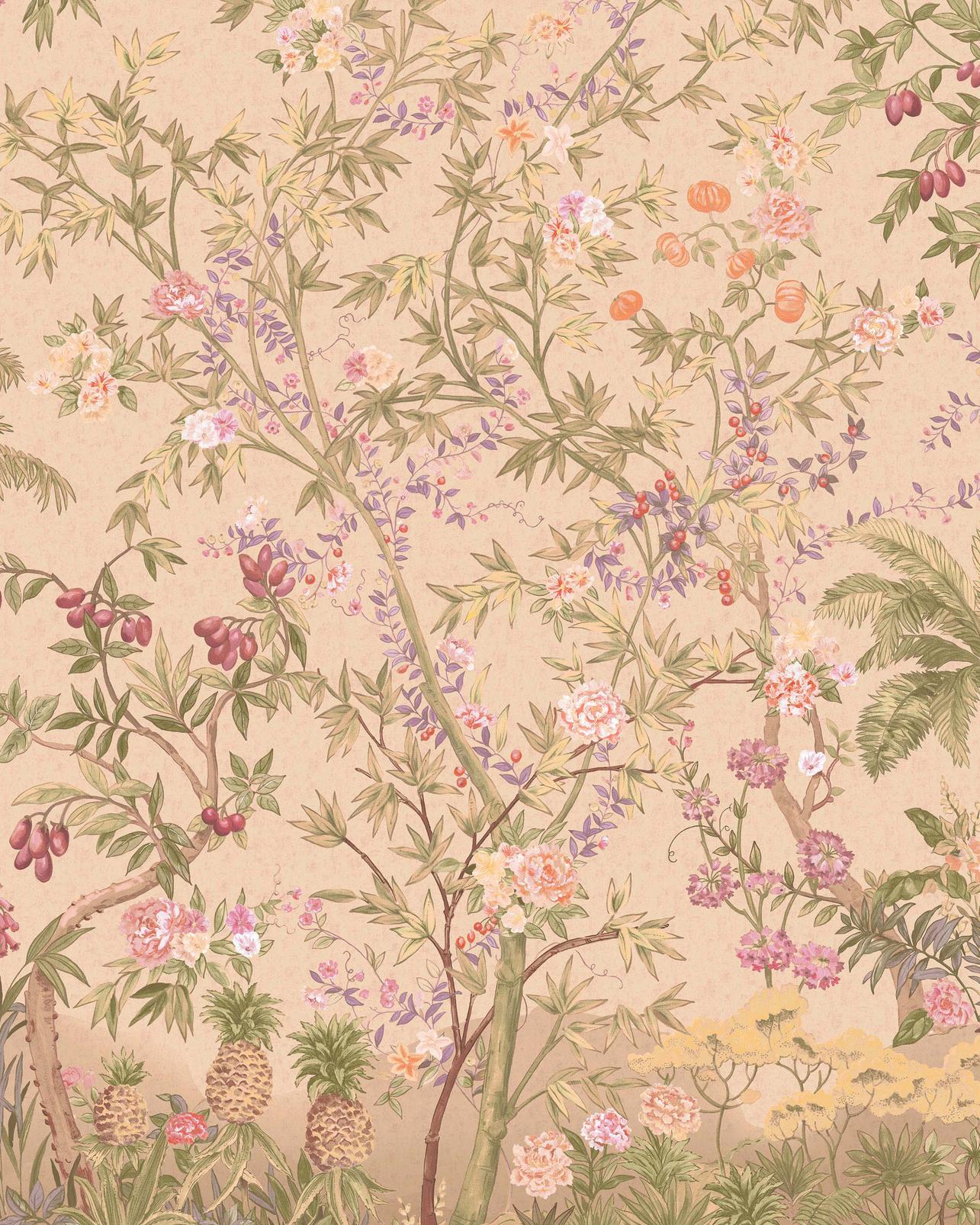 Azure Arboretum Whispering Rose Bespoke Mural