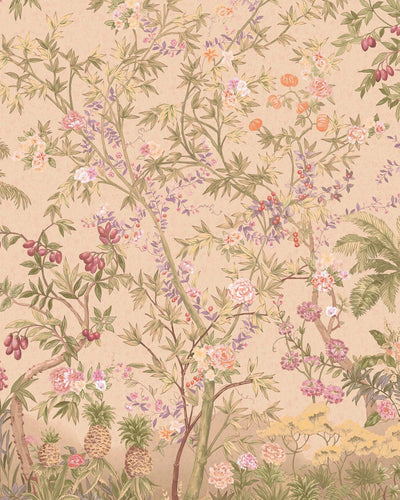 Azure Arboretum Whispering Rose Bespoke Mural