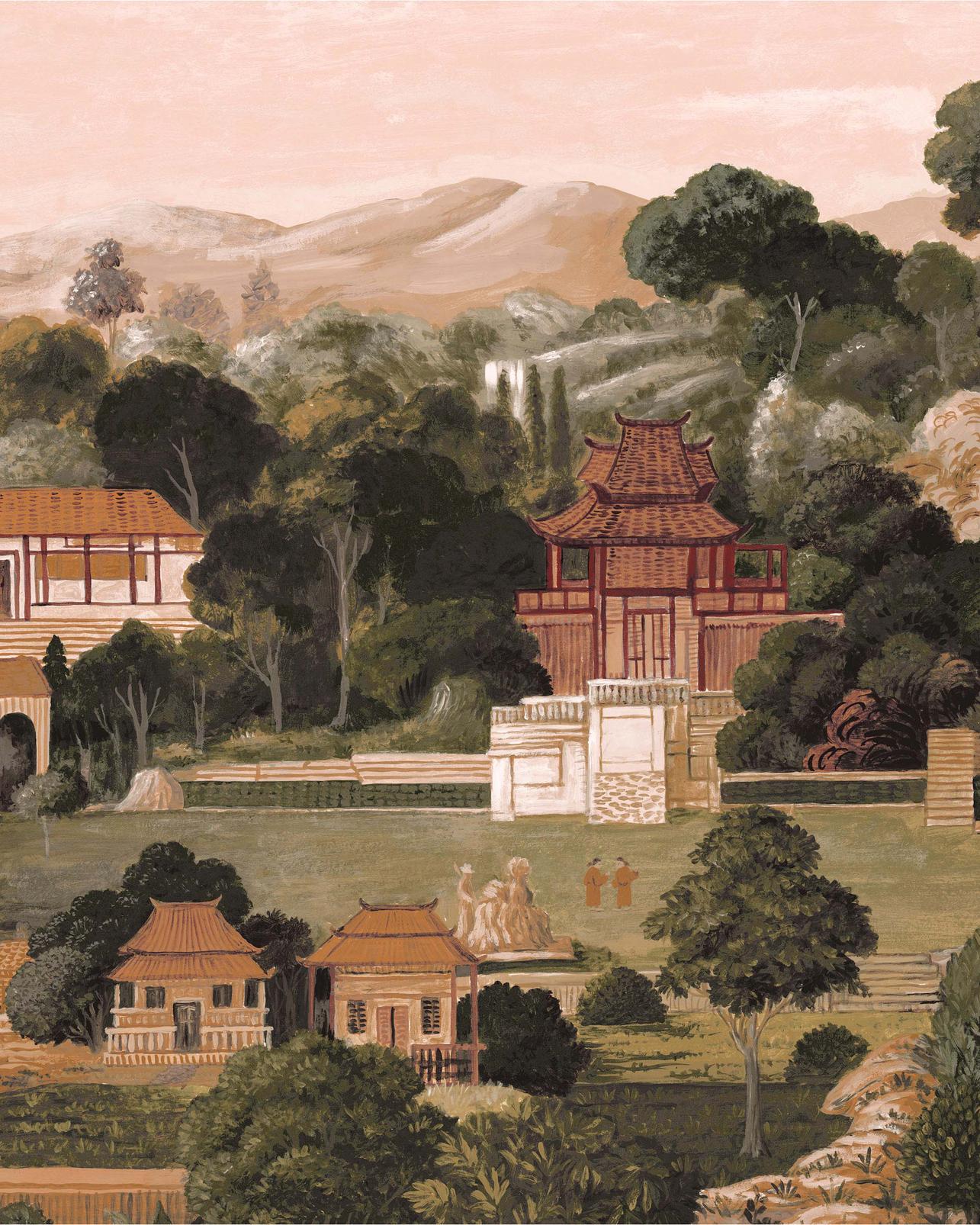 Jade Pavilion Dawn Bespoke Mural