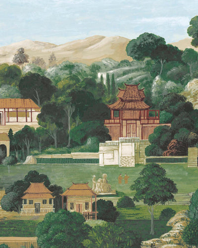 Jade Pavilion Dusk Bespoke Mural