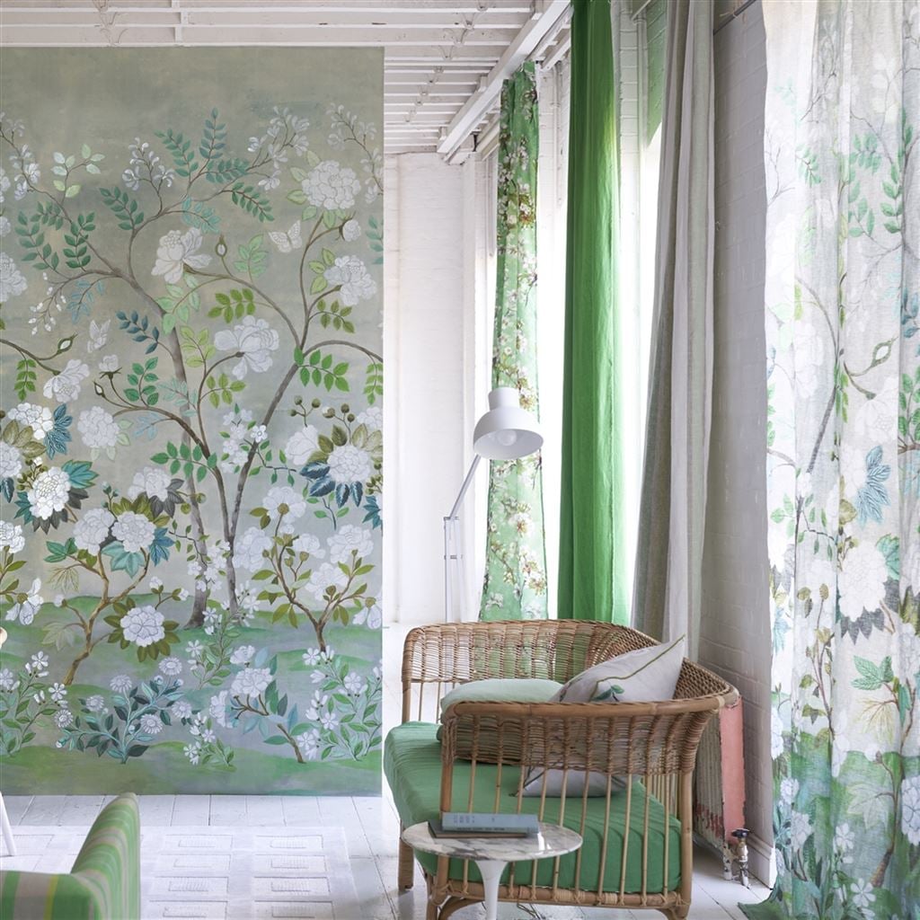 Fleur Orientale Celadon (Scenes & Murals III)