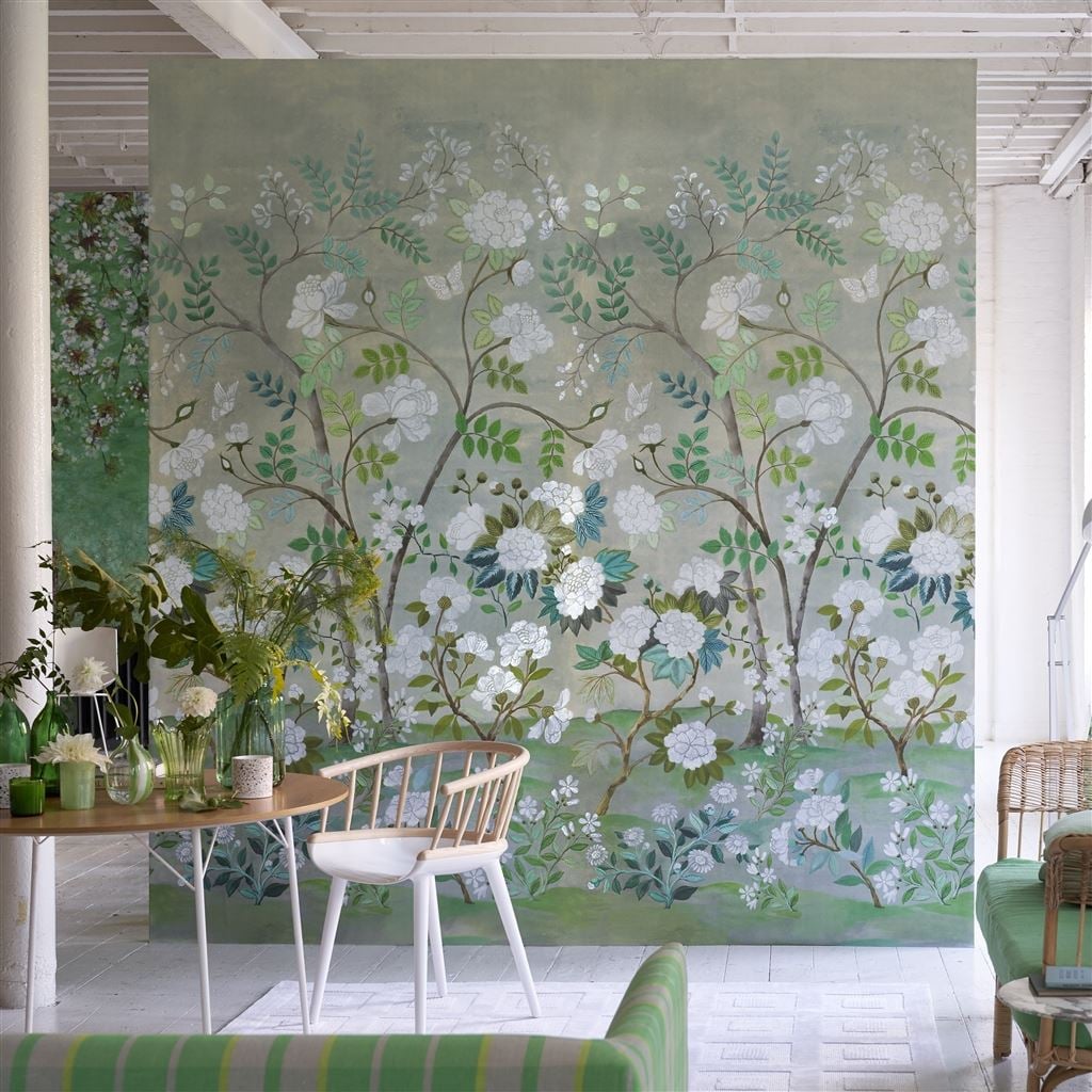 Fleur Orientale Celadon (Scenes & Murals III)