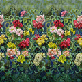 Tapestry Flower Vintage Green (Scenes & Murals III)