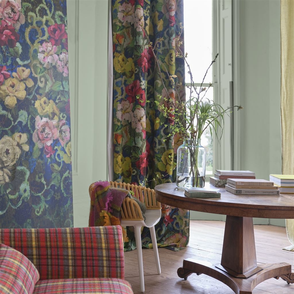Tapestry Flower Vintage Green (Scenes & Murals III)
