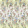 Fretwork Garden Panoramic Citron (Lacroix Stravaganza)