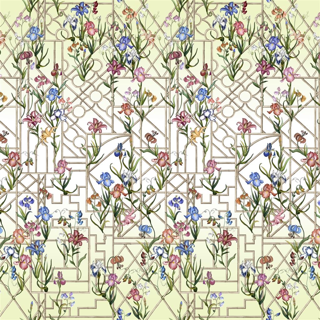 Fretwork Garden Panoramic Citron (Lacroix Stravaganza)