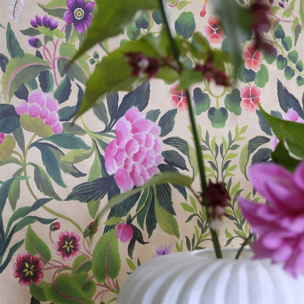 Ikebana Damask Fuchsia (Ikebana)