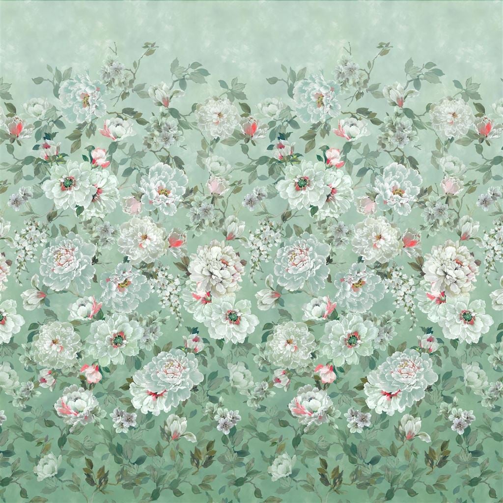 Fleur Blanche Eau De Nil (Scenes & Murals III)