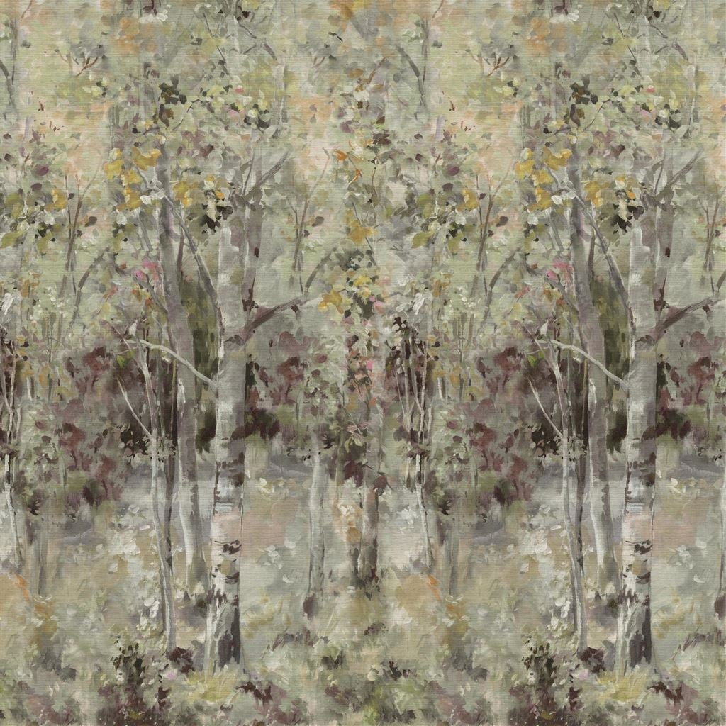 Bois De Bouleau Grasscloth Scene 2 Sepia (Scenes & Murals III)