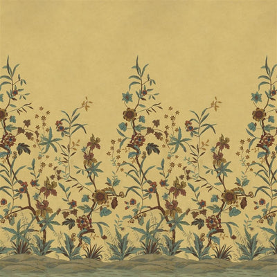 Peacock Toile Scene 2 Sepia (Picture Book Wallpapers II)