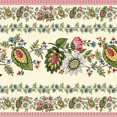Folk Flower Wide Border Parchment (Picture Book Wallpapers II)