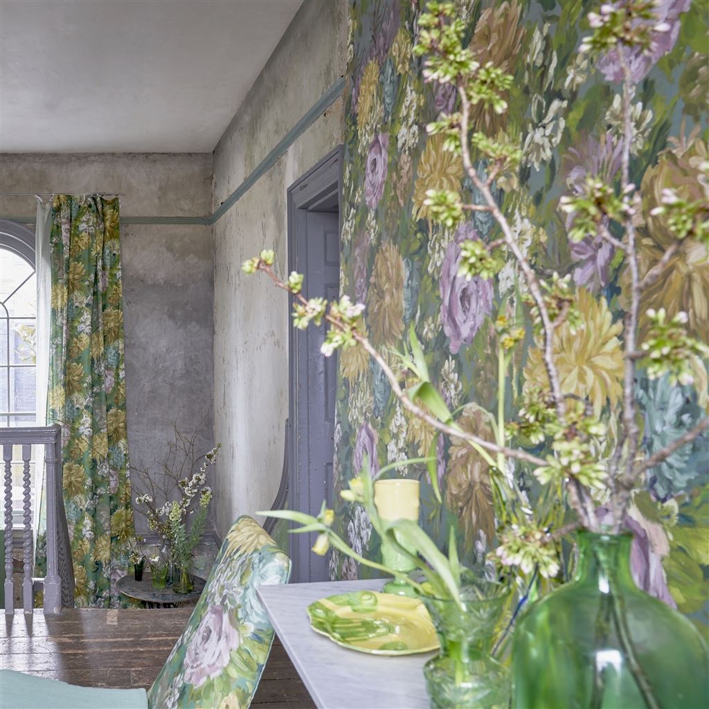 Fleurs D Artistes Vintage Green (Scenes & Murals III)