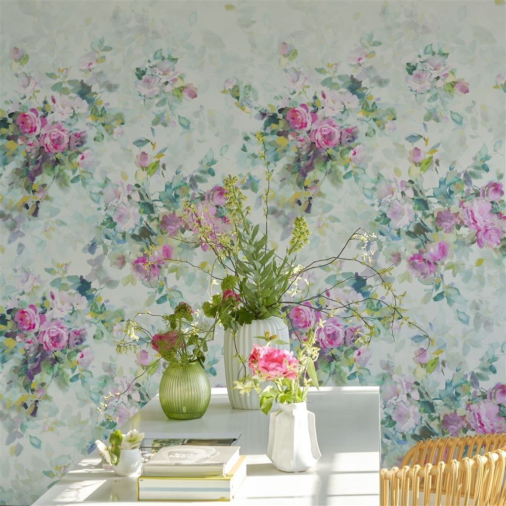 Bouquet De Roses Celadon (Scenes & Murals III)