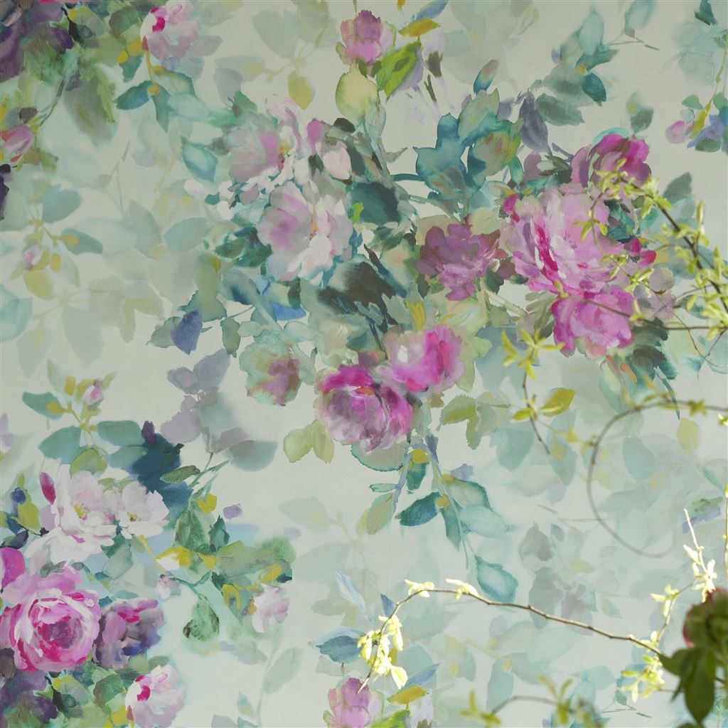 Bouquet De Roses Celadon (Scenes & Murals III)