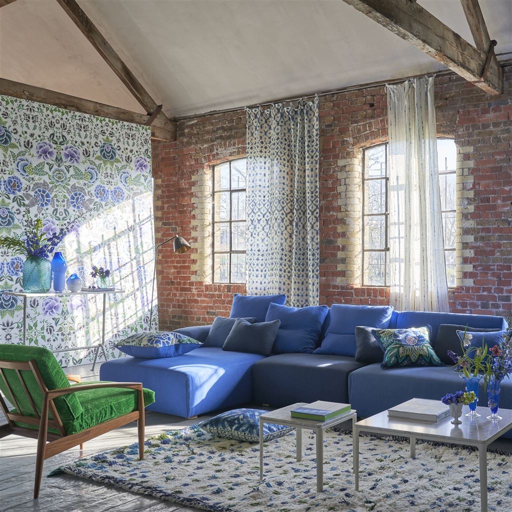 Rose De Damas Cobalt (Scenes & Murals III)