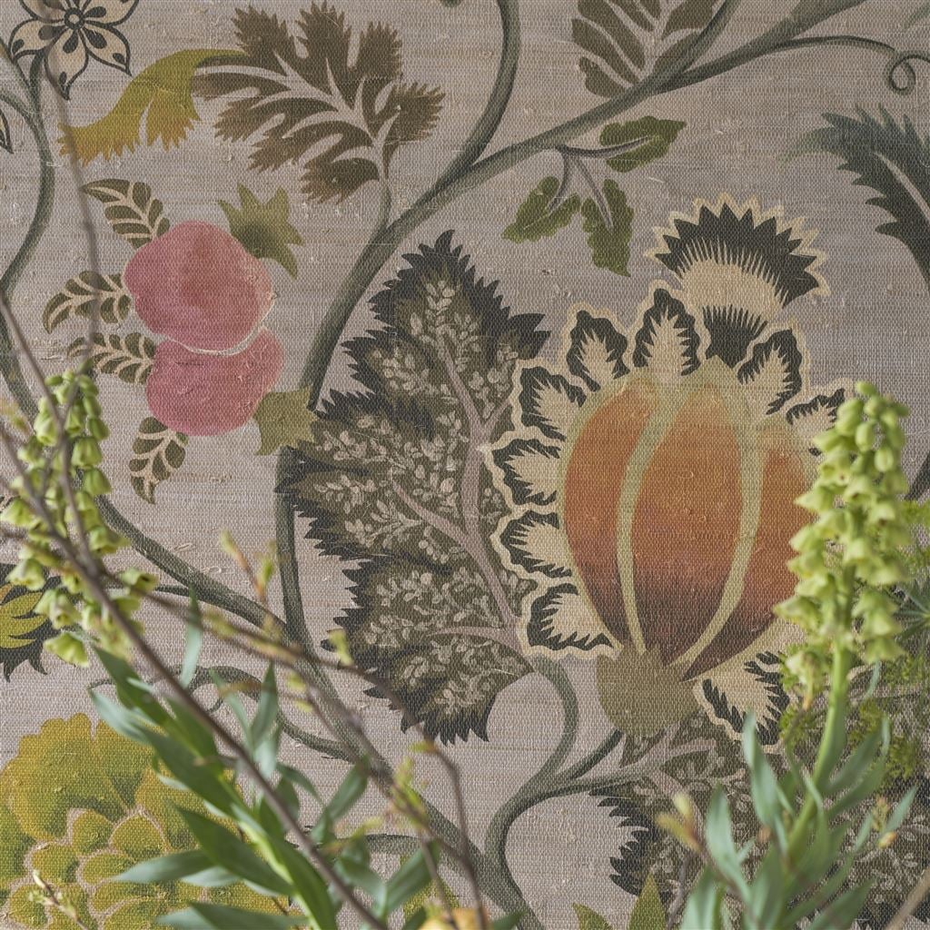 Brocart Decoratif Grasscloth Sepia (Scenes & Murals III)