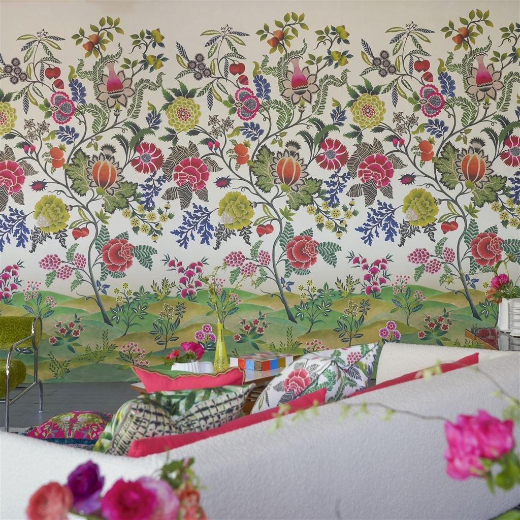 Brocart Decoratif Fuchsia (Scenes & Murals III)
