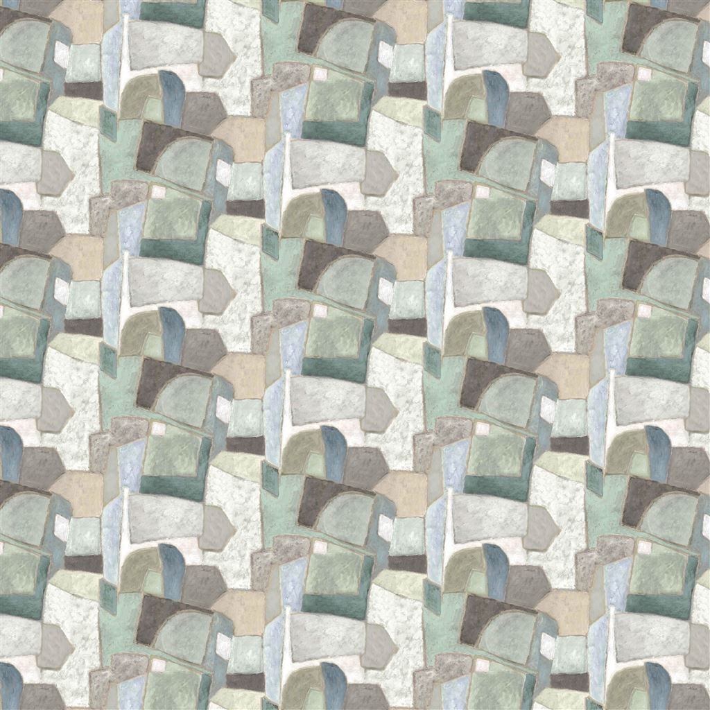 Clay Collage Ecru (Pottery Studio Fabrics, Braids &)