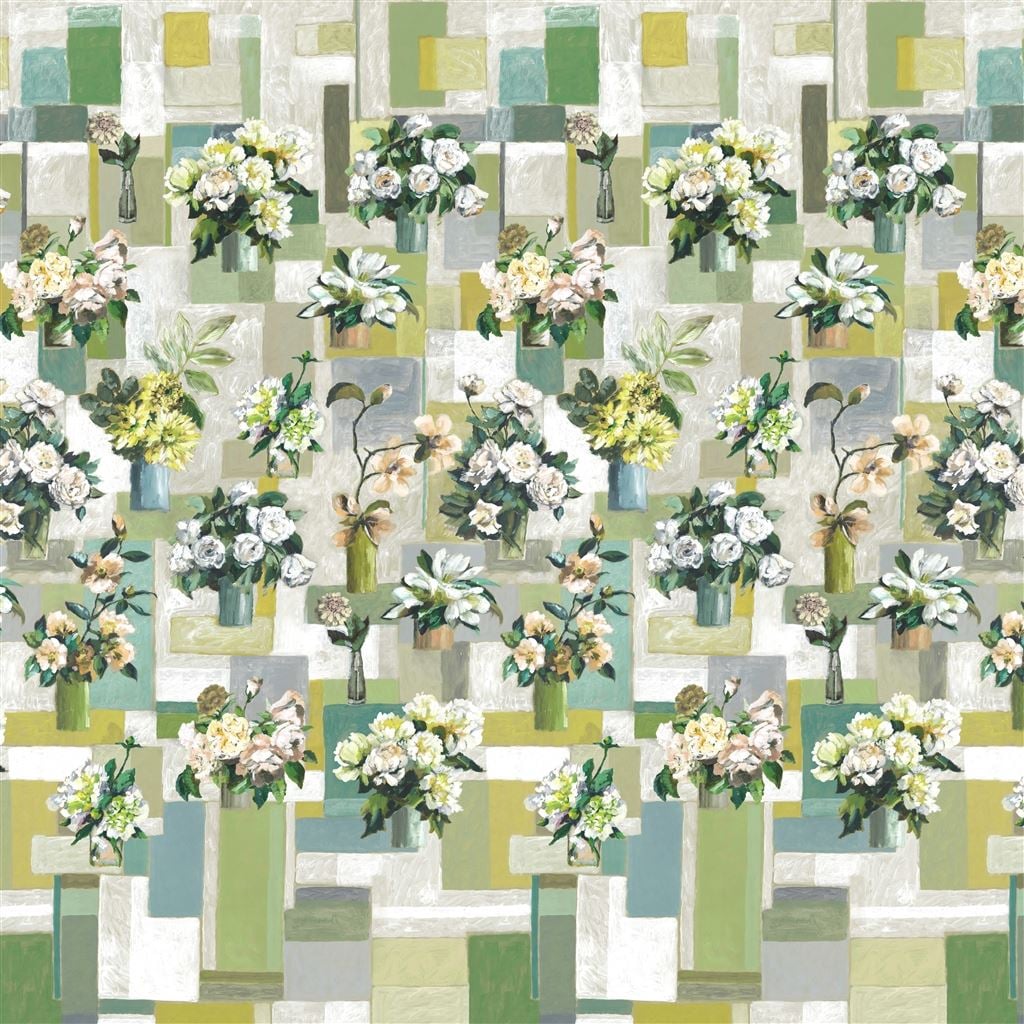 Celadon Vase Celadon (Pottery Studio Fabrics, Braids &)