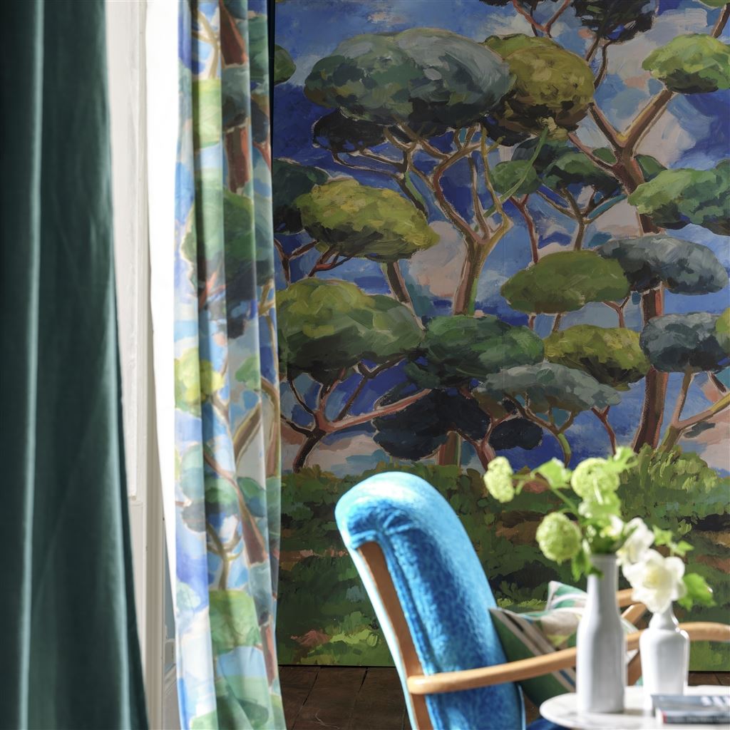 Matsu Cobalt (Pottery Studio Fabrics, Braids &)