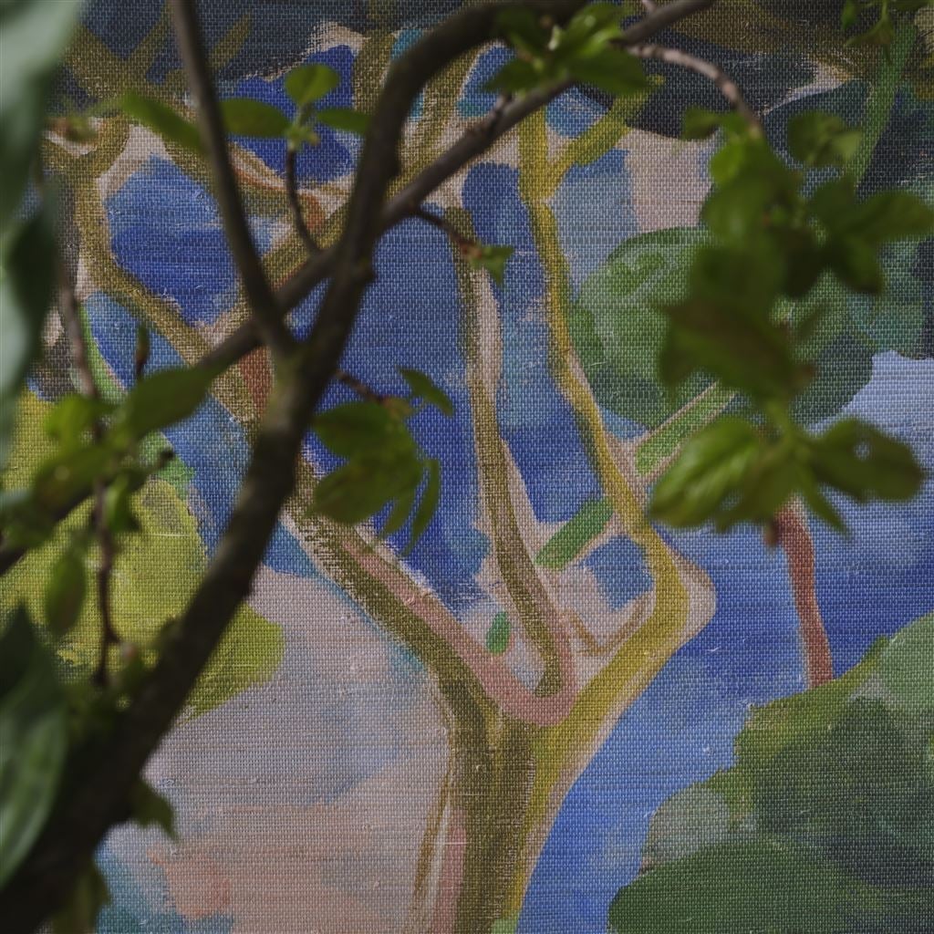 Matsu Grasscloth Cobalt (Pottery Studio Fabrics, Braids &)