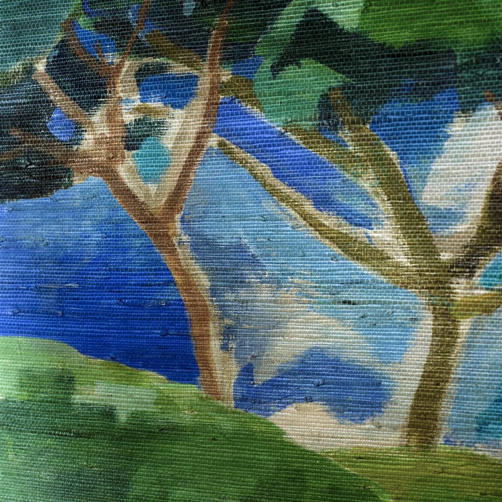 Matsu Grasscloth Cobalt (Pottery Studio Fabrics, Braids &)