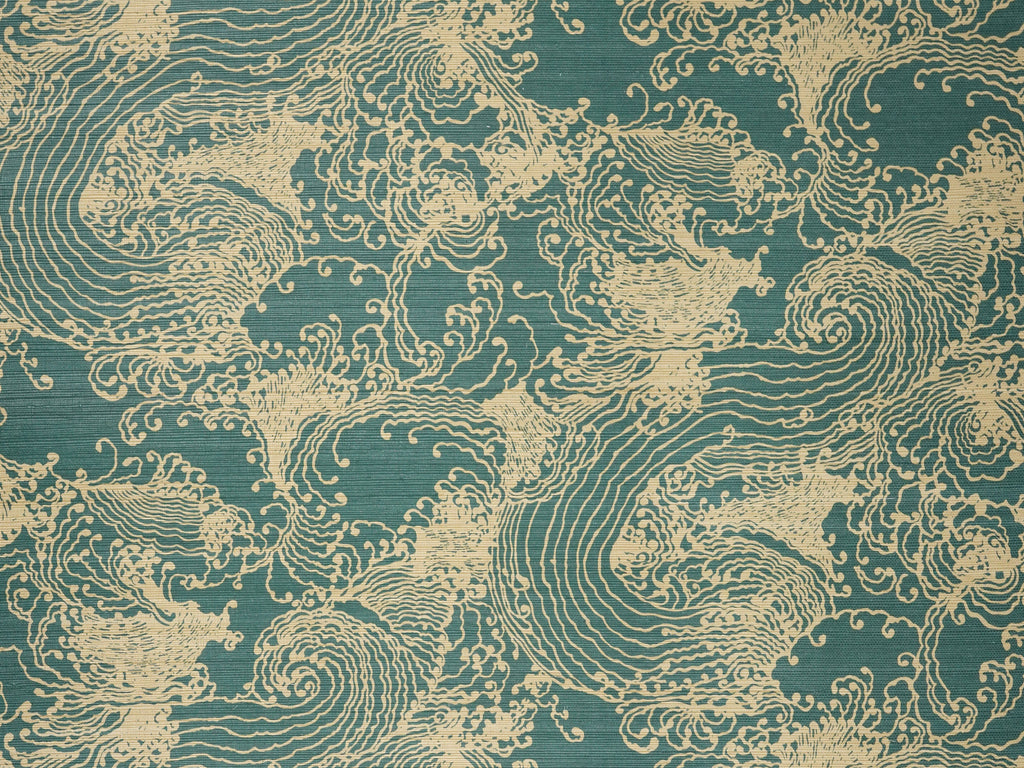 FLOWING WAVES WALLCOVERING (ORIENTAL ODYSSEY WALLCOVERINGS)
