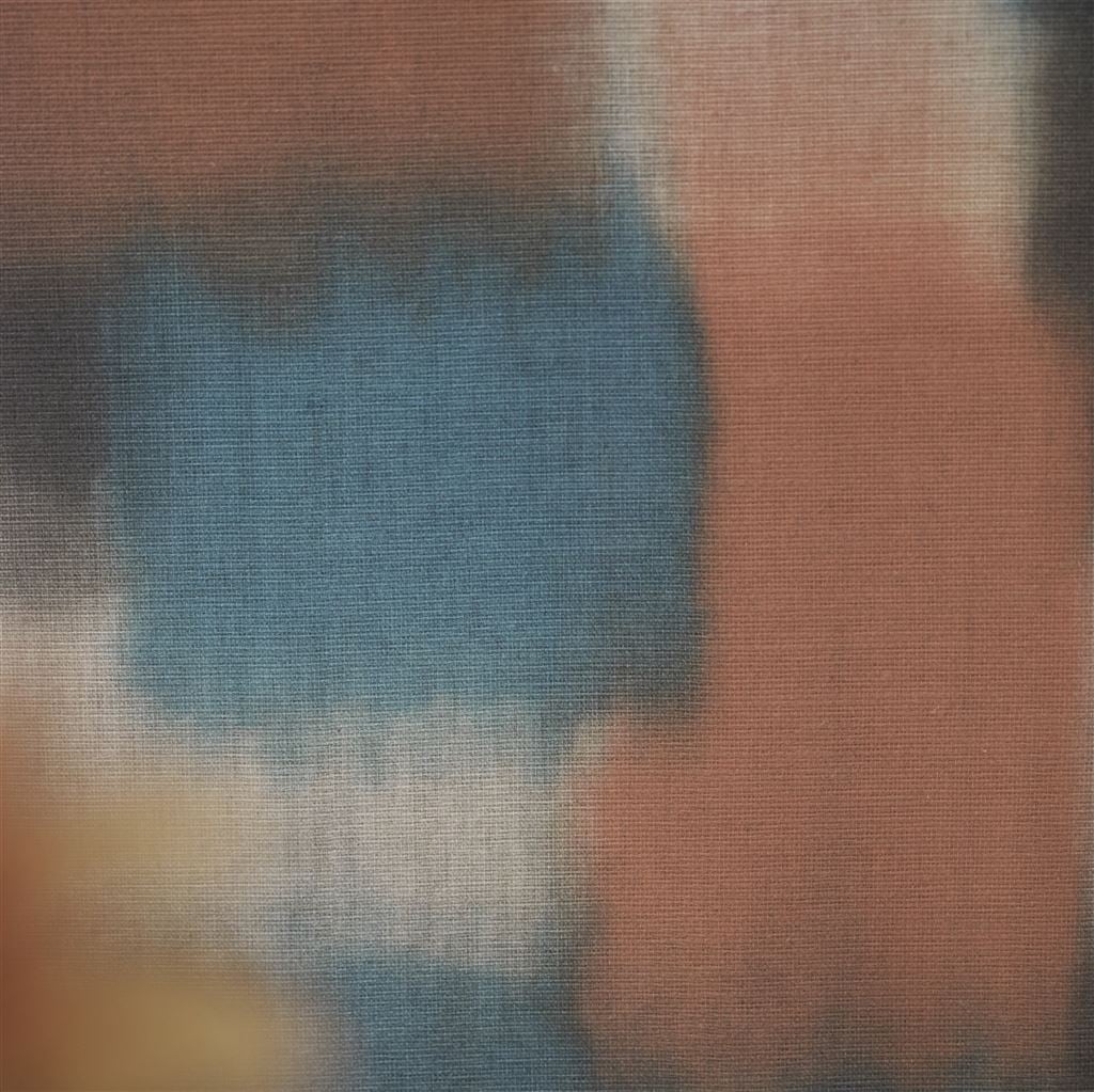 Carrés Ombrés Terracotta (Palette Provençale Fabrics & Wallpaper)