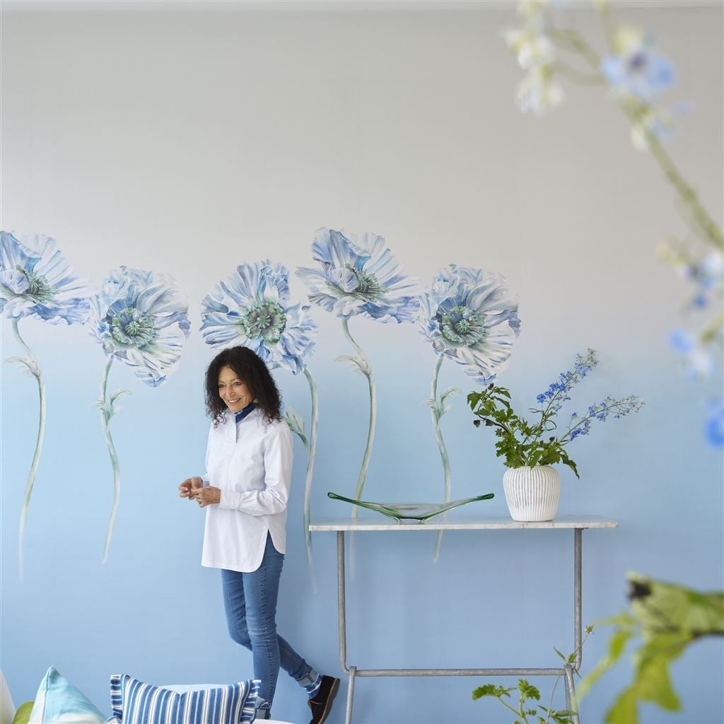 Coquelicot Delft (Palette Provençale Fabrics & Wallpaper)