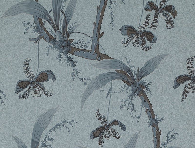 MANDARIN ORCHIDS WALLPAPER (Temple of Dawn Wallpaper)