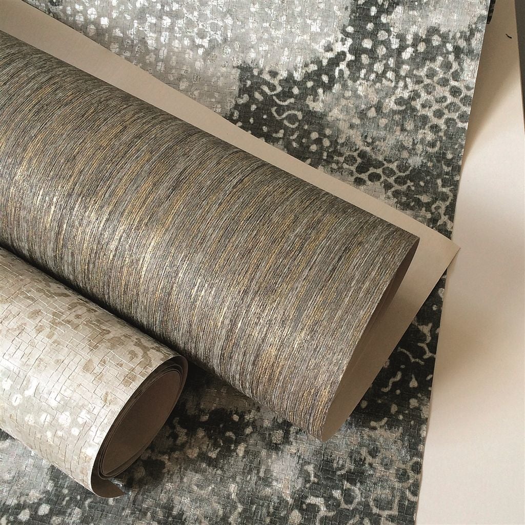 Dhari - Gold (The Edit - Plain & Textured WALLPAPER Volume I)