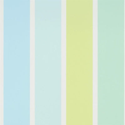 Fun Fair Stripe - Aqua (Around The World)