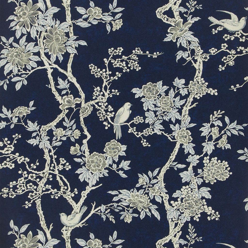 Marlowe Floral - Prussian Blue (Signature Papers IV)