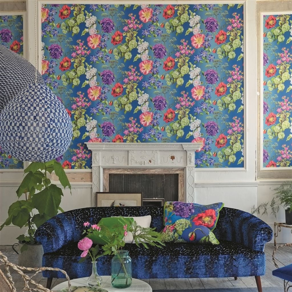 Alexandria - Lapis (The Edit - Flowers Wallpaper Volume I)