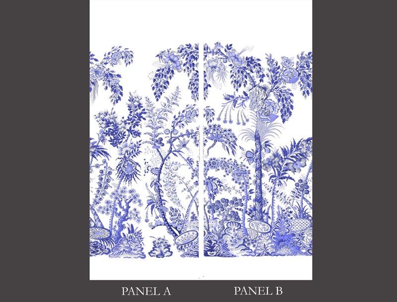 PALAMPORE PANEL A & B WALLPAPER (Atmosphere)